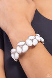 Paparazzi Gondola Groves - White  Bracelet