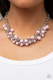 Paparazzi Party Procession - Pink Necklace