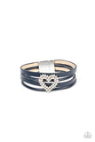 Paparazzi Wildly in Love - Blue Bracelet