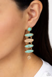 Paparazzi Rustic Reverie - Blue Earring
