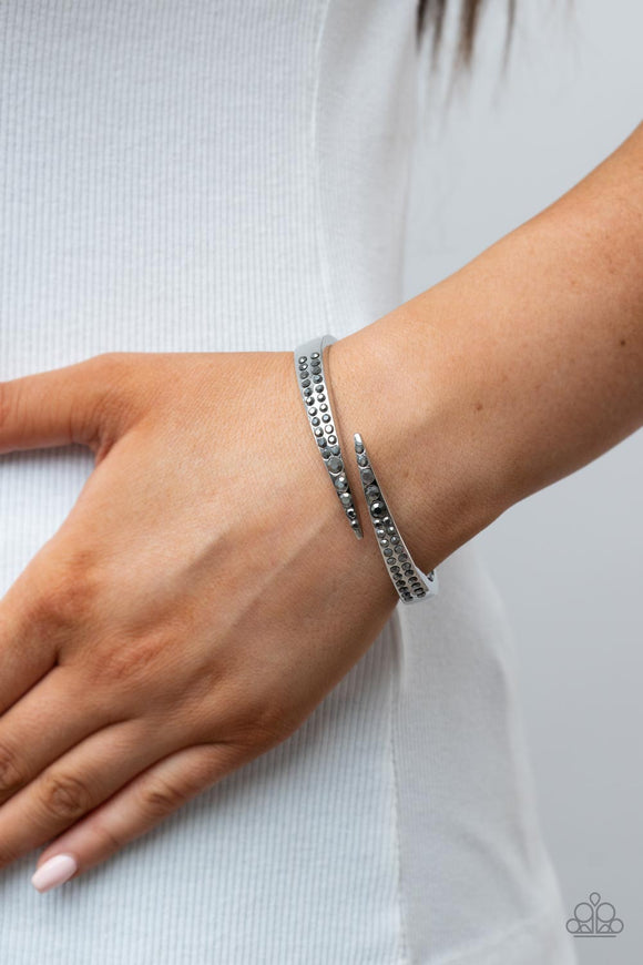Paparazzi Sideswiping Shimmer - Silver Bracelet