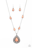 Paparazzi Magical Masquerade - Orange Necklace