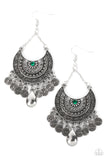 Paparazzi Lunar Allure - Green Earring