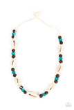 Paparazzi Bermuda Beachcomber - Blue Necklace