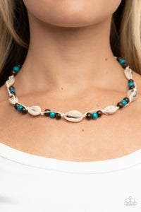 Paparazzi Bermuda Beachcomber - Blue Necklace