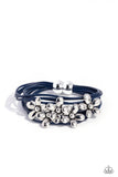 Paparazzi Here Comes the BLOOM - Blue Bracelet