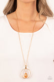 Paparazzi Swinging Shimmer - Gold Necklace