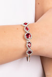 Paparazzi Simmer on GLOW - Red Bracelet