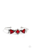 Paparazzi Strategic Sparkle - Red Bracelet