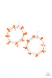 Paparazzi Ocean Surf - Orange Earring