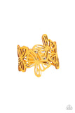 Paparazzi Butterfly Breeze - Yellow Bracelet