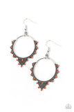 Paparazzi Textured Twinkle - Orange Earring