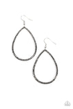 Paparazzi Black Tie Optional - Silver Earring