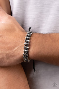 Paparazzi A True BEAD-liever - Black Bracelet