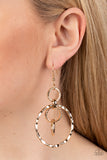 Paparazzi Twisted Temptation - Gold Earring