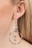 Paparazzi Twisted Temptation - Silver  Earring