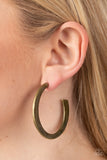 Paparazzi Learning Curve - Brass Earrings