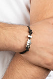 Paparazzi Bolt Out - Black Bracelet