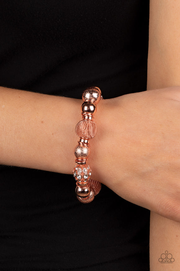 Paparazzi We Totally Mesh - Copper Bracelet