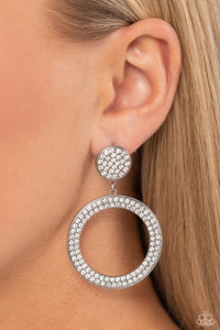 Paparazzi GLOW You Away - White Earring