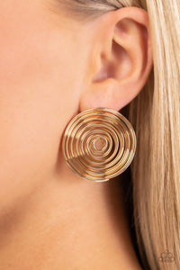 Paparazzi COIL Over - Gold Earring