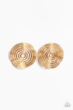 Paparazzi COIL Over - Gold Earring