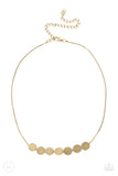 Paparazzi Slimmer Glimmer - Brass Necklace