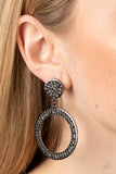 Paparazzi GLOW You Away - Black Earring