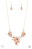 Paparazzi Completely Captivated - Rose Gold Necklace