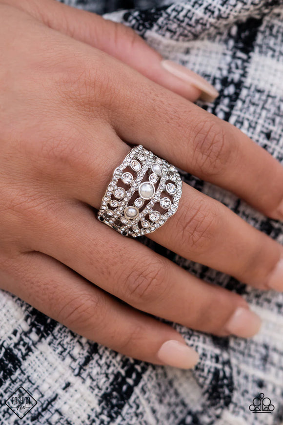 Paparazzi Sailboat Bling - White Ring