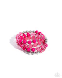 Paparazzi Colorful Charade - Pink Bracelet