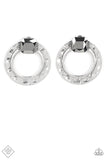 Paparazzi Smoldering Scintillation Silver Earrings