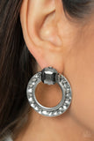 Paparazzi Smoldering Scintillation Silver Earrings