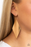 Paparazzi Retro Rally - Gold Earring