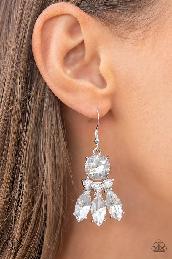 Paparazzi To Have and to SPARKLE - White Earring