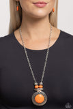 Paparazzi Archipelago Artisan - Orange Necklace