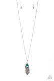 Paparazzi Pure QUILL-Power - Green Necklace