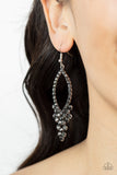 Paparazzi GLOWING off the Deep End - Silver Earrings