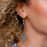 Paparazzi GLOWING off the Deep End - Silver Earrings