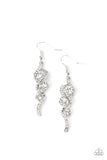 Paparazzi Highly Flammable - White Earrings