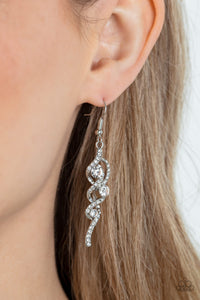 Paparazzi Highly Flammable - White Earrings