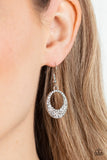 Paparazzi Showroom Sizzle - White Earring