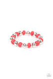 Paparazzi Stone Age Aesthetic - Red Bracelet