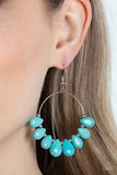 Paparazzi Canyon Quarry - Blue Earrings