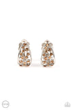Paparazzi Extra Effervescent - Brown CLIP Earrings