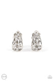Paparazzi Extra Effervescent - White CLIP Earrings