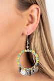 Paparazzi Bohemian Beach Blast - Green Earring