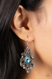 Paparazzi Palace Perfection - Blue Earrings