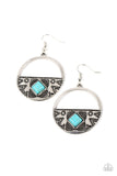 Paparazzi Sandstone Prairie - Blue Earring