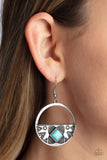 Paparazzi Sandstone Prairie - Blue Earring